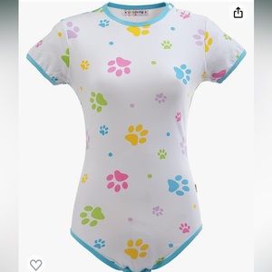 Littleforbig Adult Baby Onesie (ABDL) Snap Crotch Baby Paws Romper Small